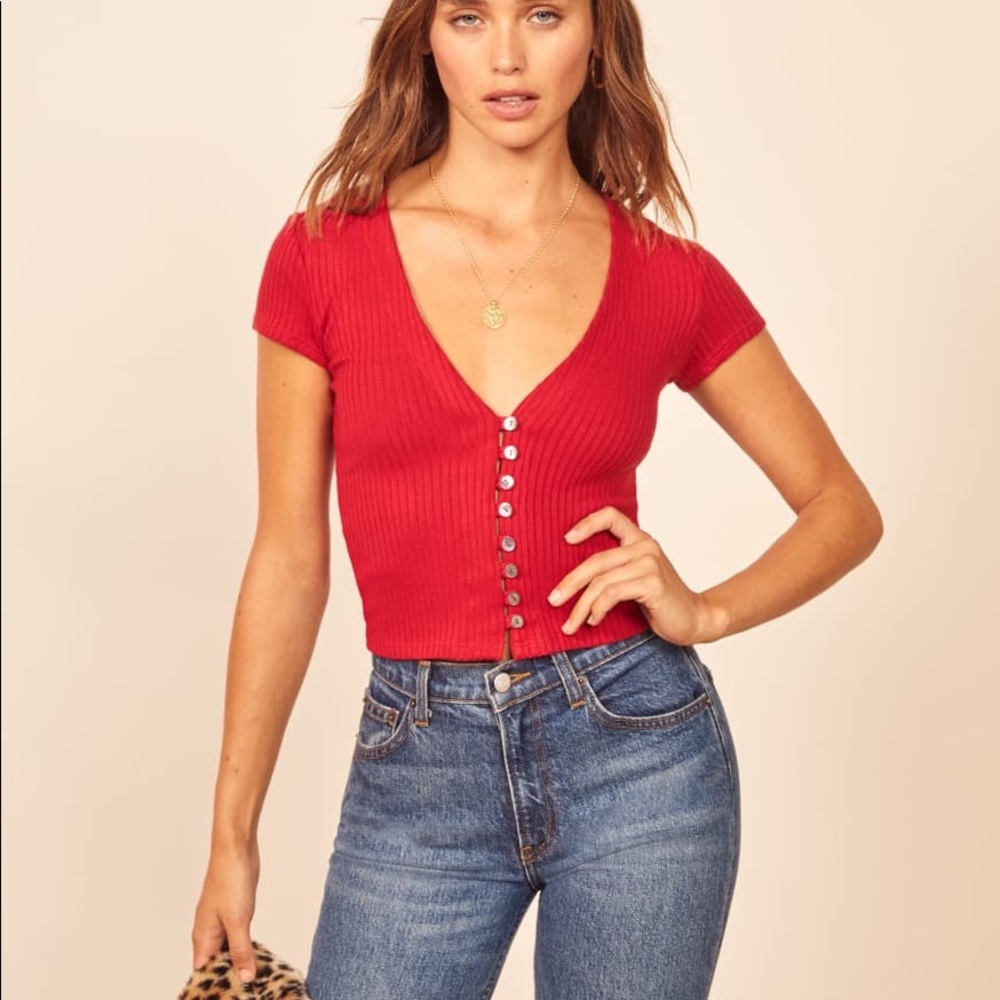 NWOT reformation Nella top